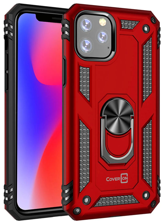 Apple Iphone 11 Pro Case with Magnetic Car Mount Compatible Ring Holder Kickstand Phone Cover - Resistor Series